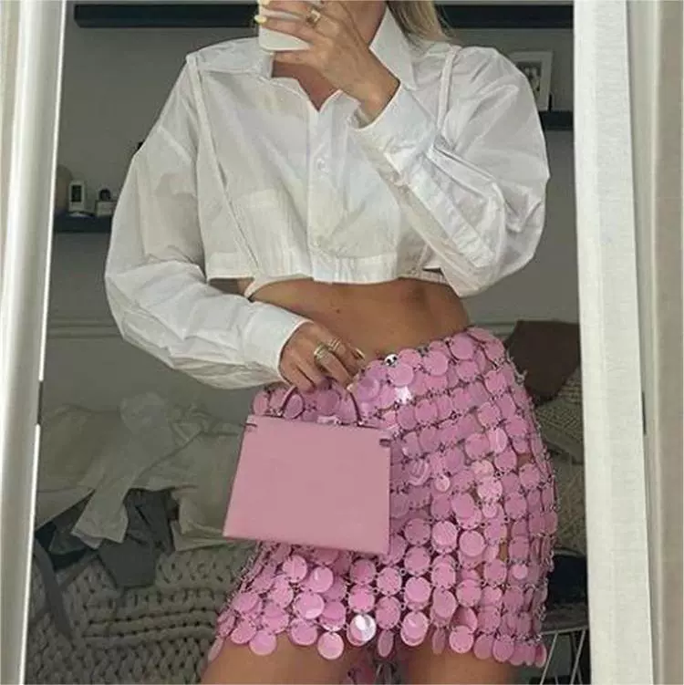Купить аксессуар для отдыха, ногти sequins ручной работы, сексуальная юбка по всей фигуре, европейский стиль