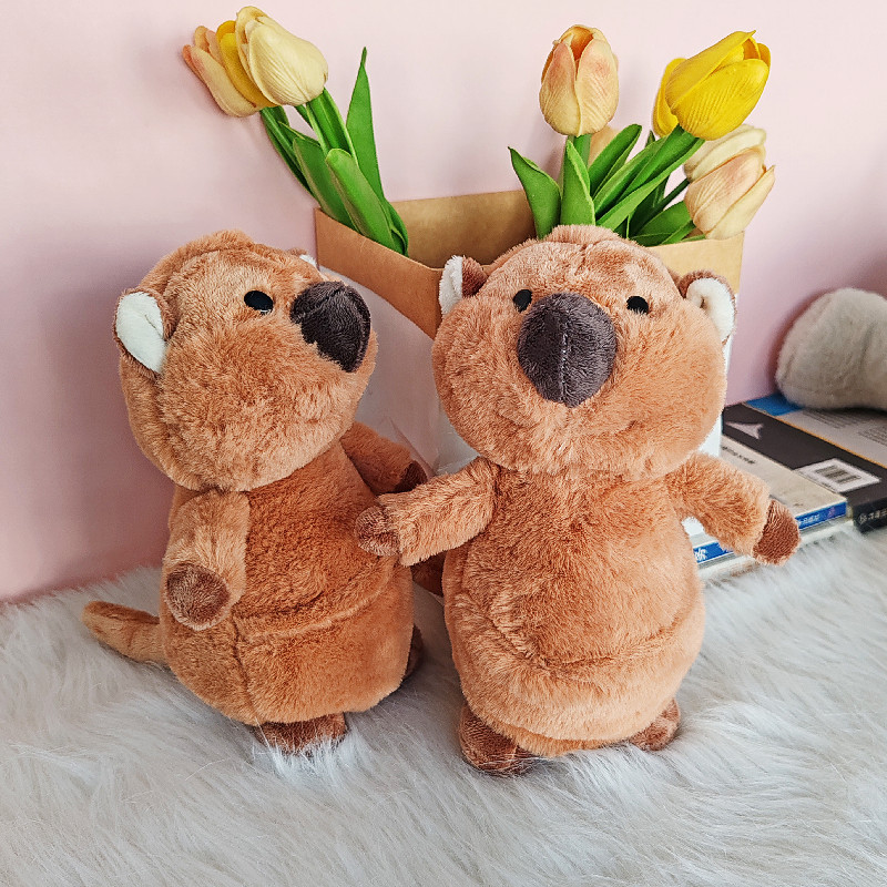 Lindo comercio exterior de cola corta ratón de peluche de juguete muñeca de canguro para niños muñeca de ragdoll regalo de actividad transfronteriza al por mayor