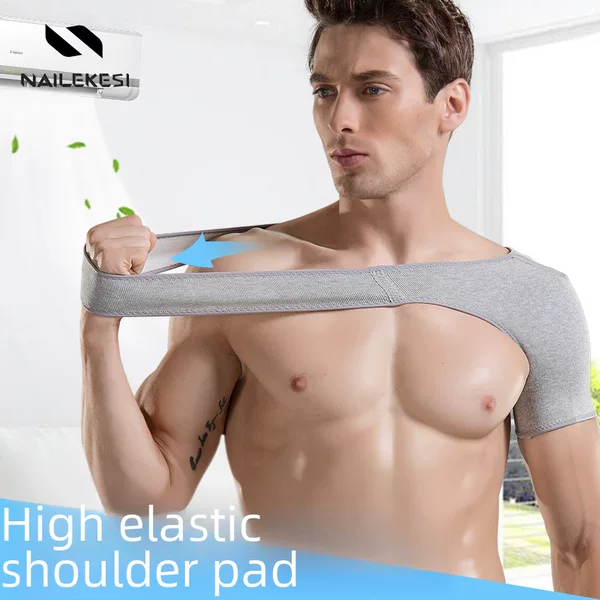 Shoulder Protector Men's Shoulder Basketball Sports Protective Cover Men's Shoulder Circumference Thin Shoulder Sheath Ball Sleeping Women's Warm and Cold Protection