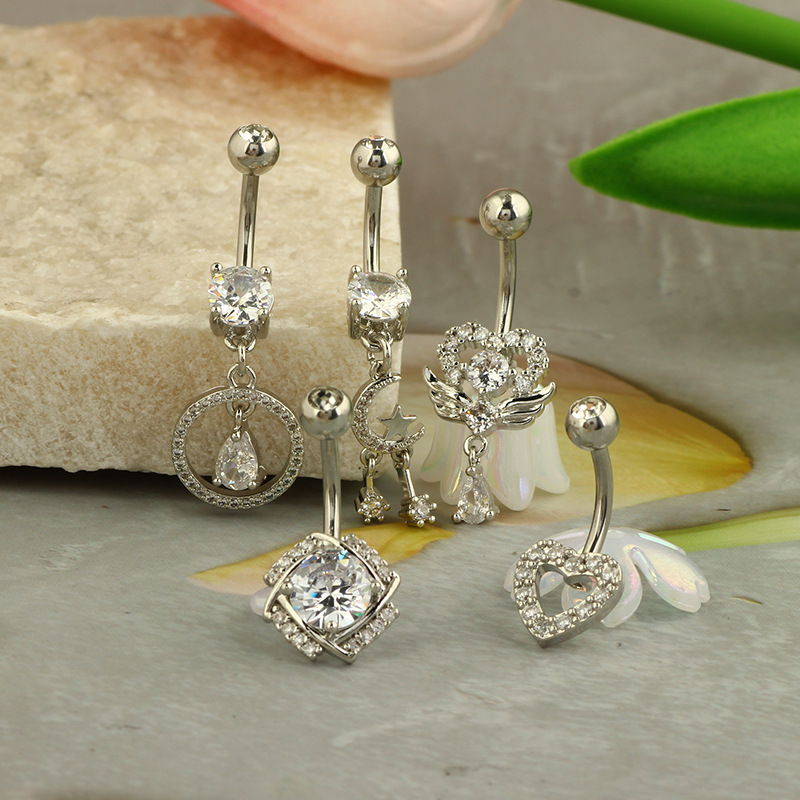Pointed titanium steel lip stud product view