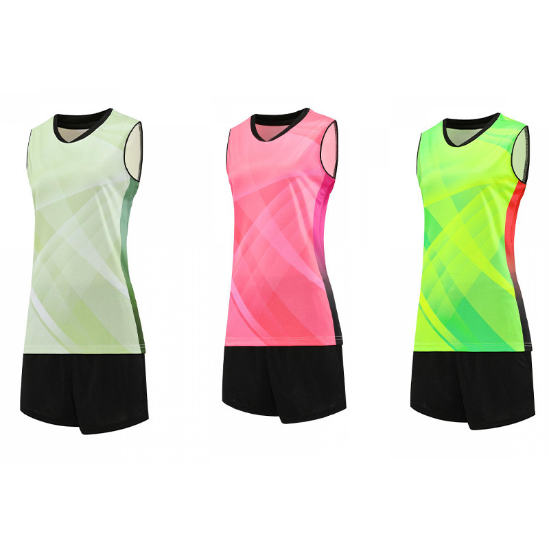 Sleeveless Volleyball Uniform Suit for Men and Women, Unit Air Volleyball Sportswear Suit, Student Running Vest, Feather Suit, Team Uniform