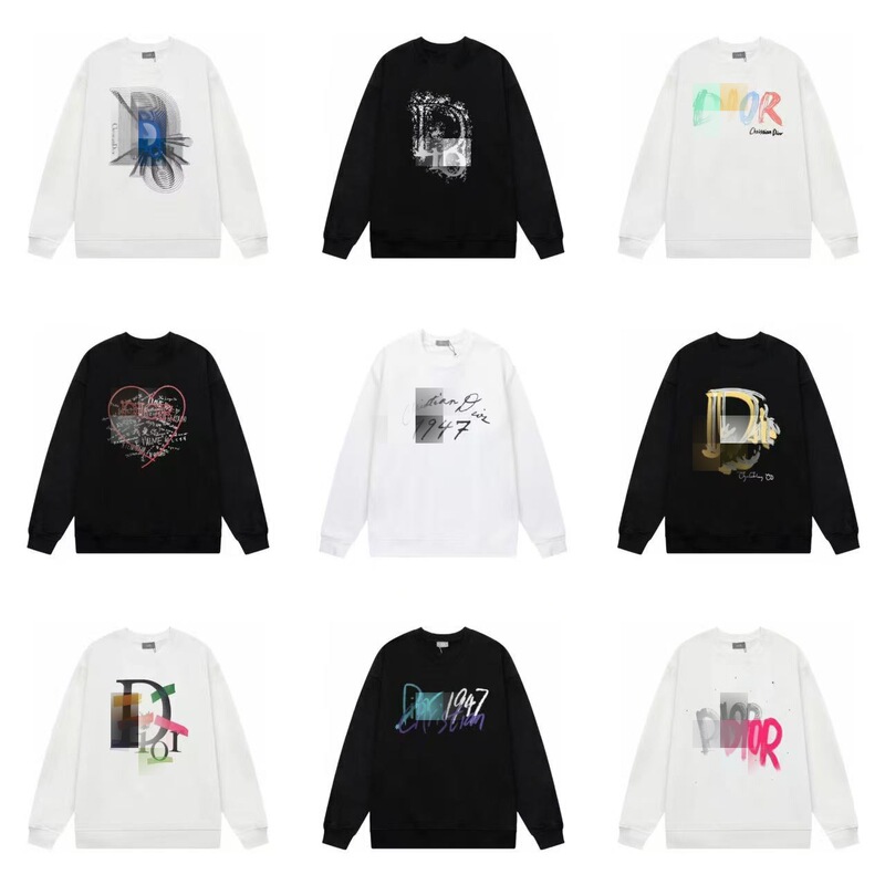 American Retro Style Printed Crewneck Sweatshirt, High Street Fashion Brand, Loose Fit, Unisex Casual Long-Sleeve