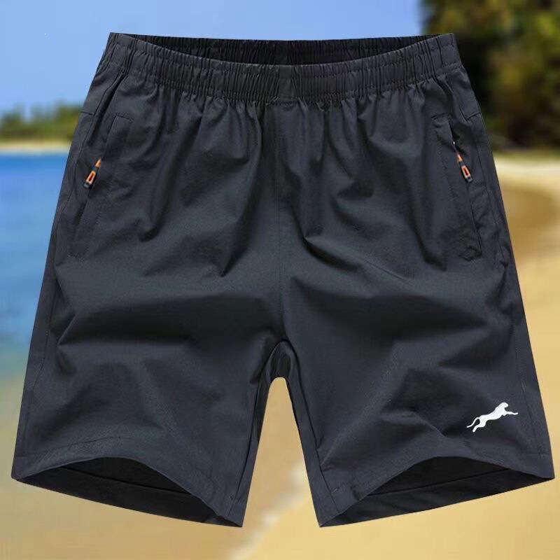 Quick-Dry Breathable Men's Sports Shorts for Summer, Loose-Fitting Large Waistband Shorts, Stretchy Thin Style Quick-Dry Breathable Men's Sports Shorts for Summer, Loose-Fitting Large Waistband Shorts, Stretchy Thin Style