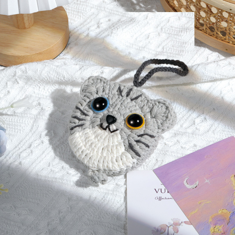 회색 고양이 가방