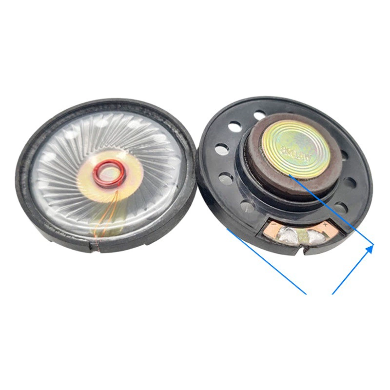 Производители поставляют 40 мм динамик Пластиковый магнитный круглый 8 евро 0,5 Вт игрушка дверной звонок Mylar динамик