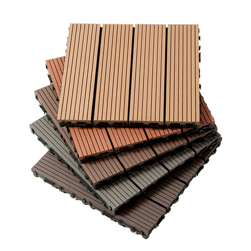 New Outdoor Splicing Wood-Plastic Composite Balcony Self-Installation Terrace Renovation Waterproof and Ant pest-Proof Plastic Flooring Manufacturer Wholesale