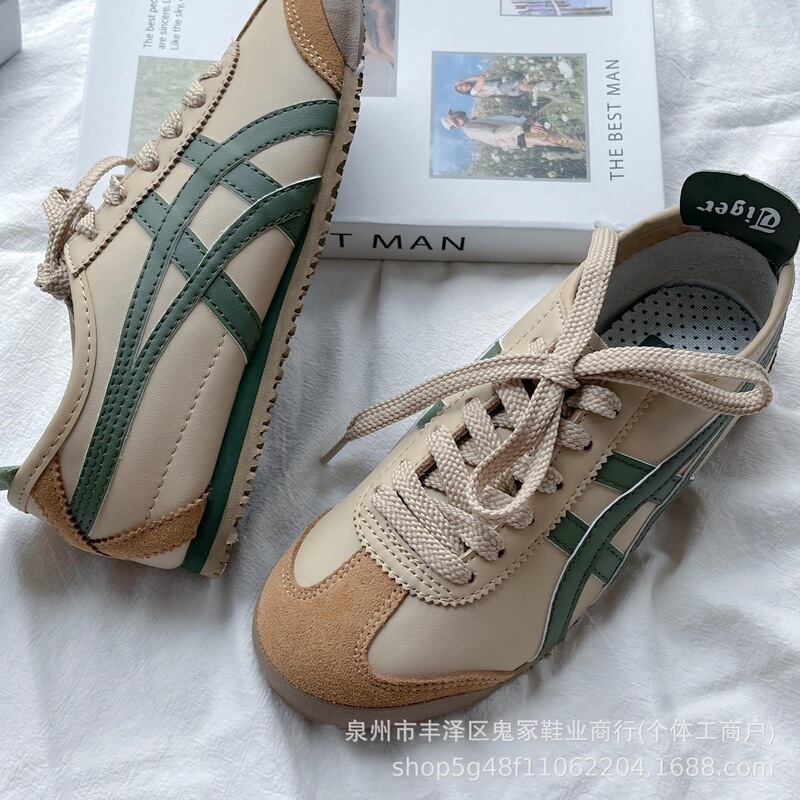 莆田鞋纯原高版本亚瑟鬼冢虎OnitsukTiger66经典男女休闲情侣板鞋|undefined