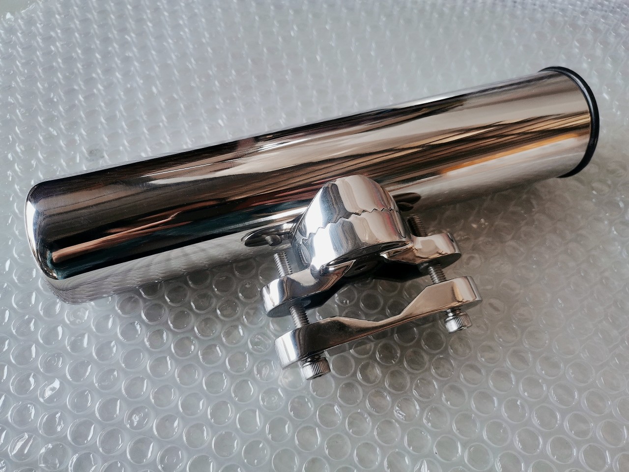 Stainless steel motorcycle fishing rod seat fishing boat fishing Luya bracket yacht ship fishing rod battery accessories barrel