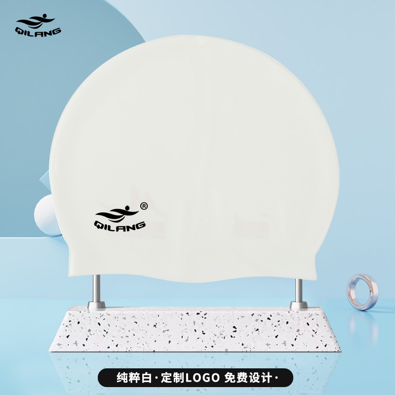 Gorro de Natación Universal de Silicona para Adulto 50g Elástico para Natación image 8