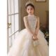 Girls' Dress Beautiful Flower Girl High-end Light Luxury Niche Children's Birthday Princess Dress Host Piano Watch Dress