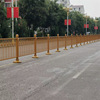 厂家批发钢质道路护栏仿竹栅栏黑绿色定制网栅栏量大从优|ms