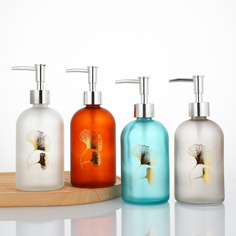 Botella de desinfectante de manos, champú de vidrio, botella de baño, botella de embalaje abierta, botella de embalaje de gran capacidad, loción cosmética