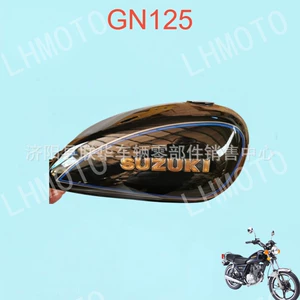 Suitable for Suzuki Gn125 Motorcycle Gasoline Tank, Fuel Tank, Black Prince Accessories and Equipment