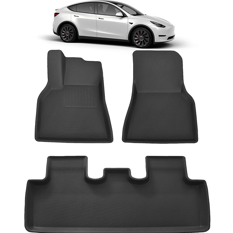 Suitable For Tesla Floor Mats Model YFloor Mats,Left And Right Rudder Fully Surrounded Floor Mats,TPEFloor Mats