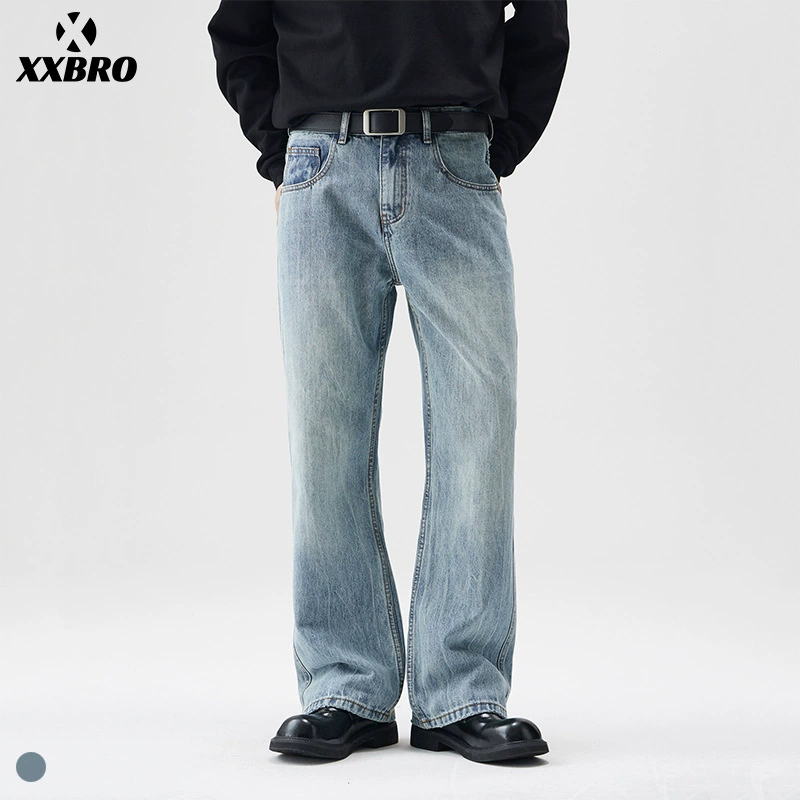 Xxbro мужская одежда #2024 осень новый модный бренд ретро американские джинсы мужские Weigao улица красивые длинные брюки