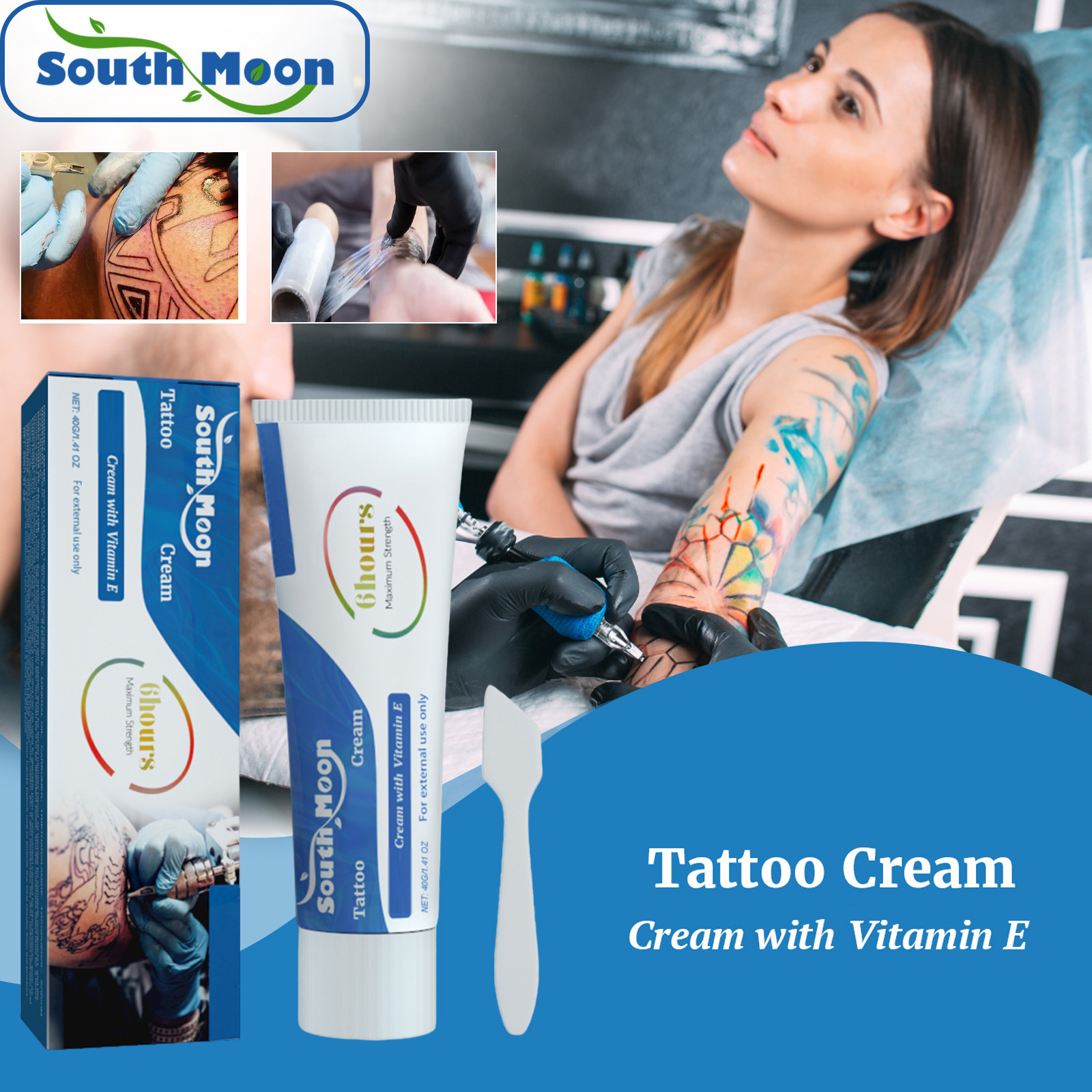 South Moon Body Soothing Cream Gentle Cleansing Skin Refreshing Smooth Gentle Moisturizing Care Cream