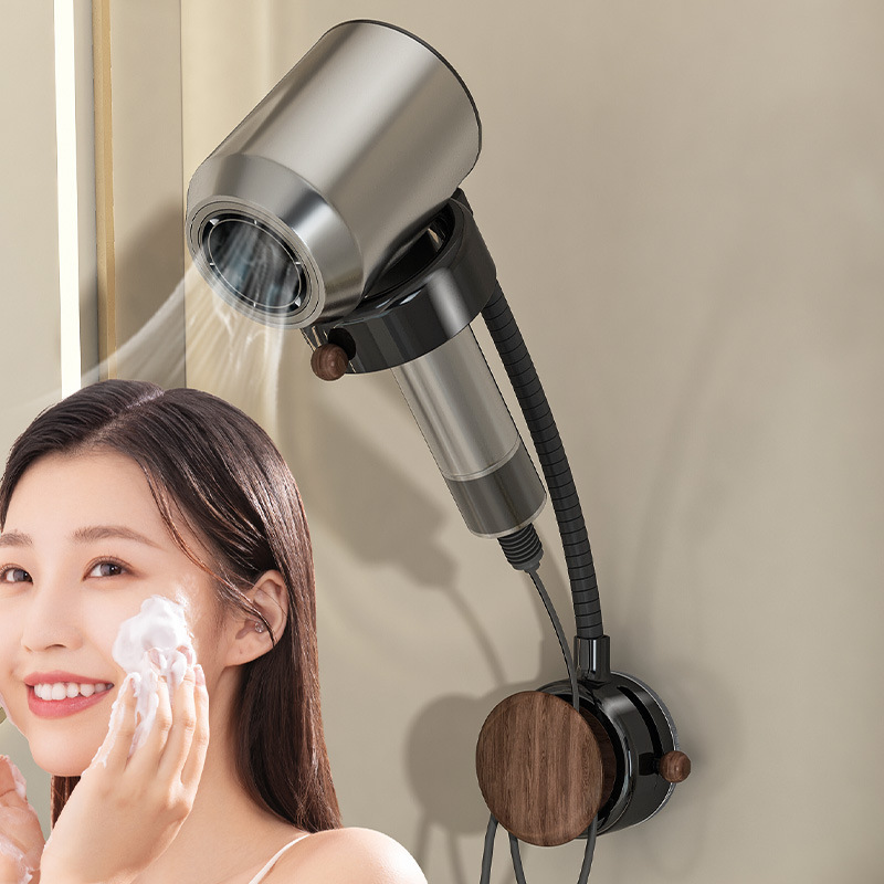 壁掛けヘアドライヤー収納ラックヘアドライヤー収納ラックパンチフリートイレバスルームヘアドライヤーホルダー|undefined