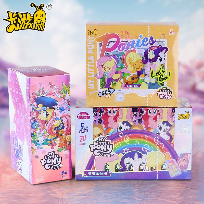 Настоящая карточная игра My Little Pony карта Huiyue 8 Баоли SC забавная тень набор 4-бомба CR карта черная задняя сторона радужная упаковка коллекционная карта