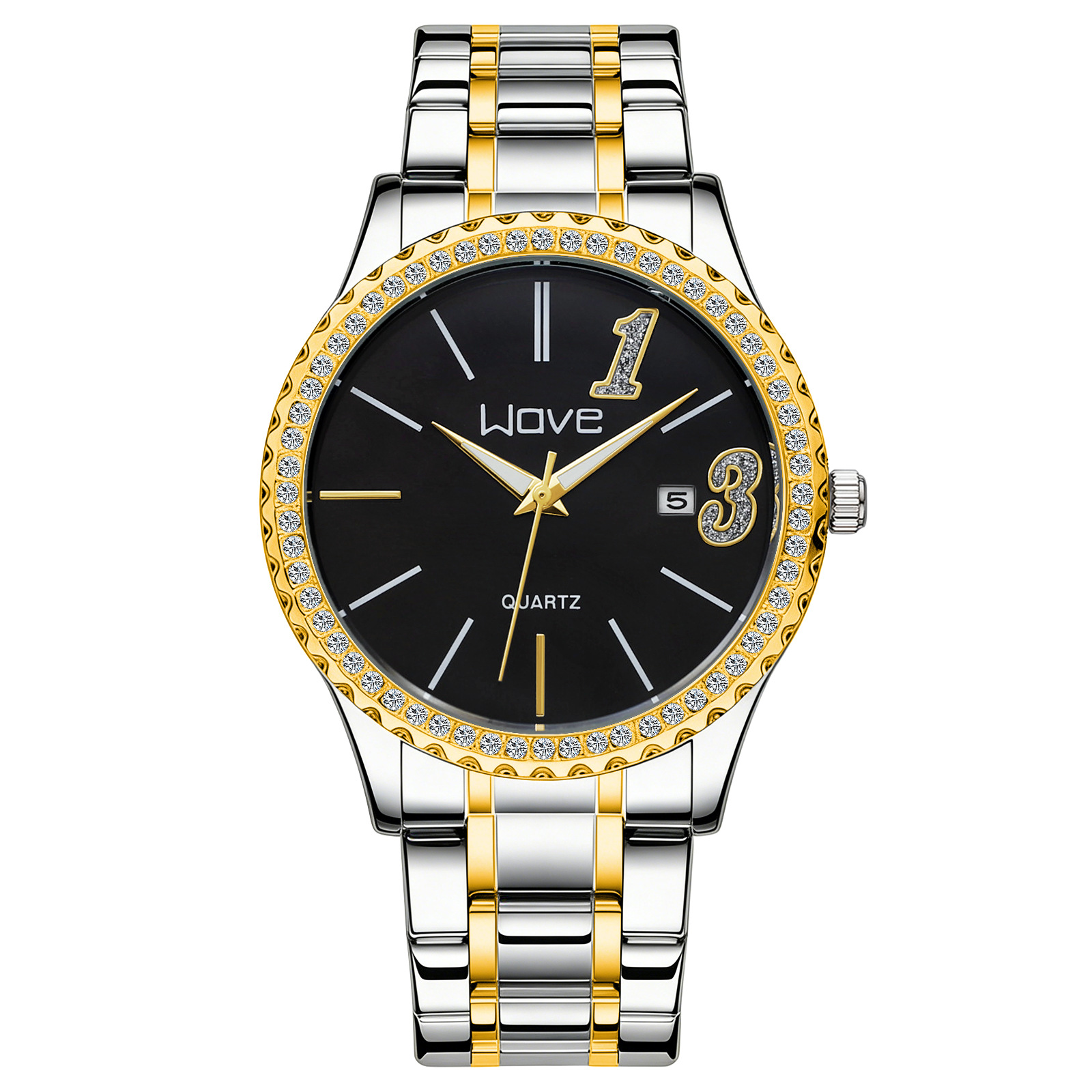 Herr- och damklocka med quartzverk och lysande urtavla_voghion.com