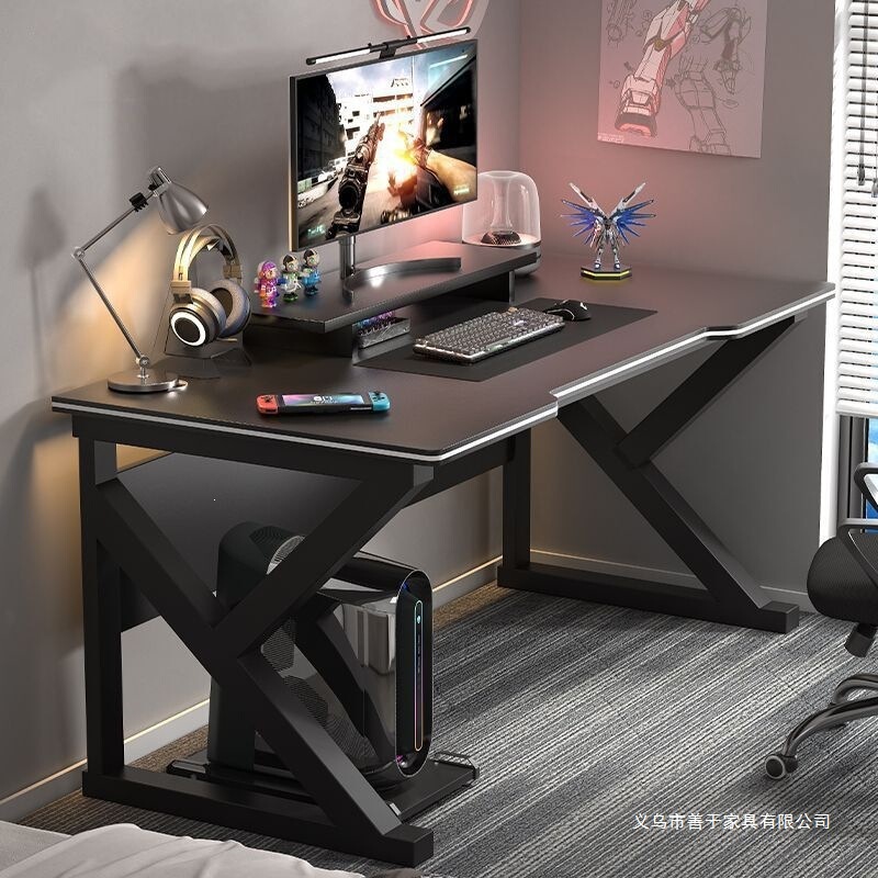 Desk Computer Table Desktop Carbon Fiber Gaming Table Glass Student Study Table Gaming Office Desk Widened