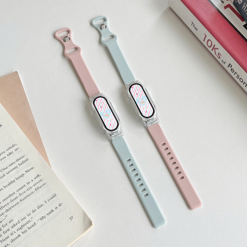 연근 전분 연무 블루 + 투명 케이스와 혼합