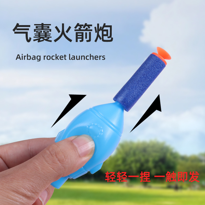 Catapulta de bala de espuma Mini airbag Lanzacohetes Catapulta de bala Esponja Bomba suave Juguete nostálgico para niños