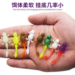 Lure Imitation Soft Bait Hook Accessories Gecko Soft Body Simulation Bait 4.7cm 1g Turtle Worm Fishing Gear