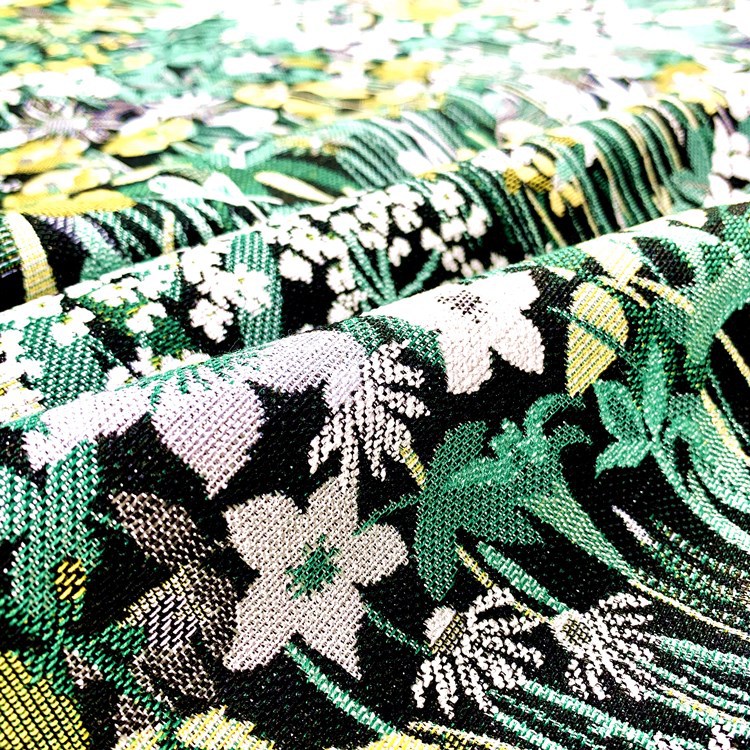 春夏新款梭织高密涤棉提花布 适用于箱包服装鞋帽工艺品等 现货