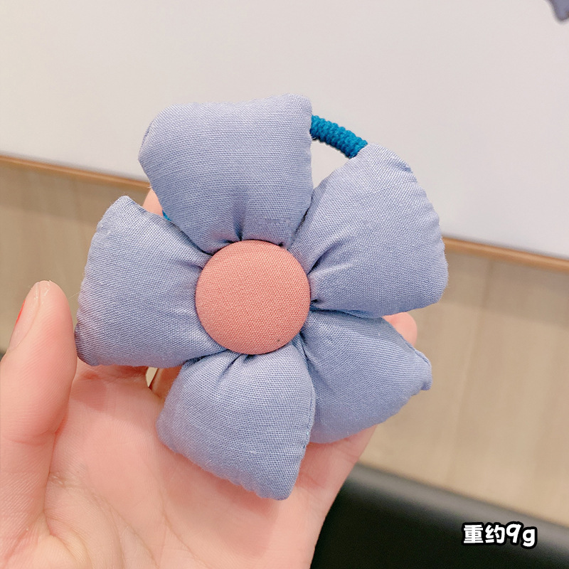 Niños diadema femenina Cola de Caballo girasol lindo banda de goma Corea del Sur alta elástica chica no duele la cuerda de pelo al por mayor