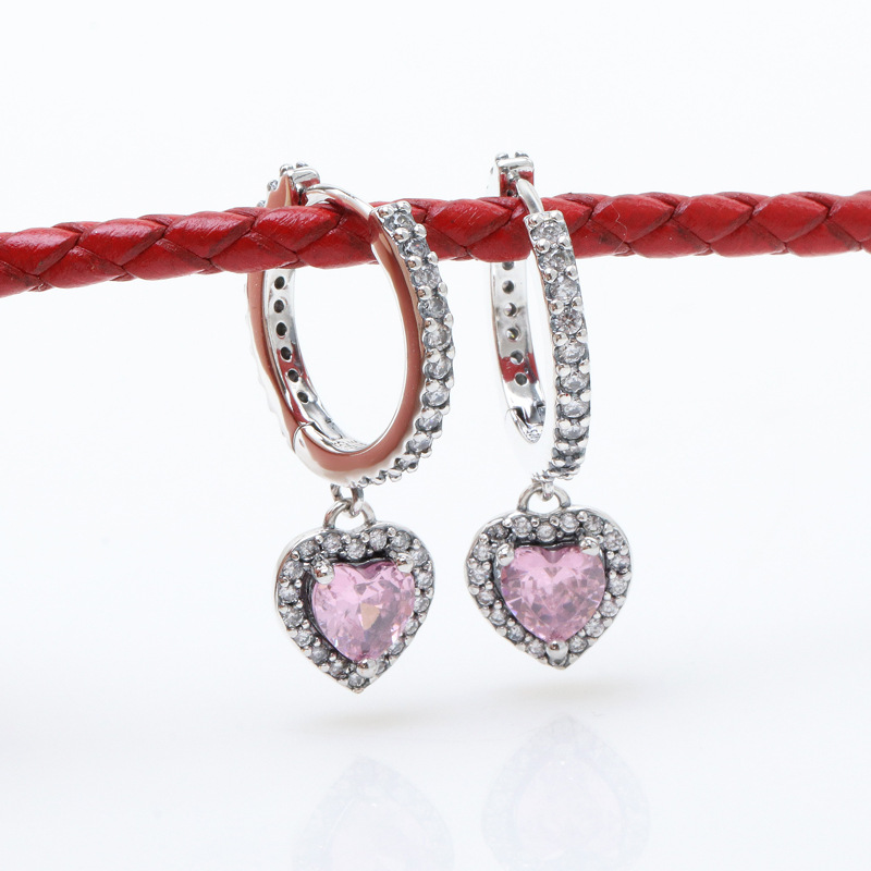 6g Weight 1 Pair Simple Style Classic Style Heart Shape Plating Copper Drop Earrings