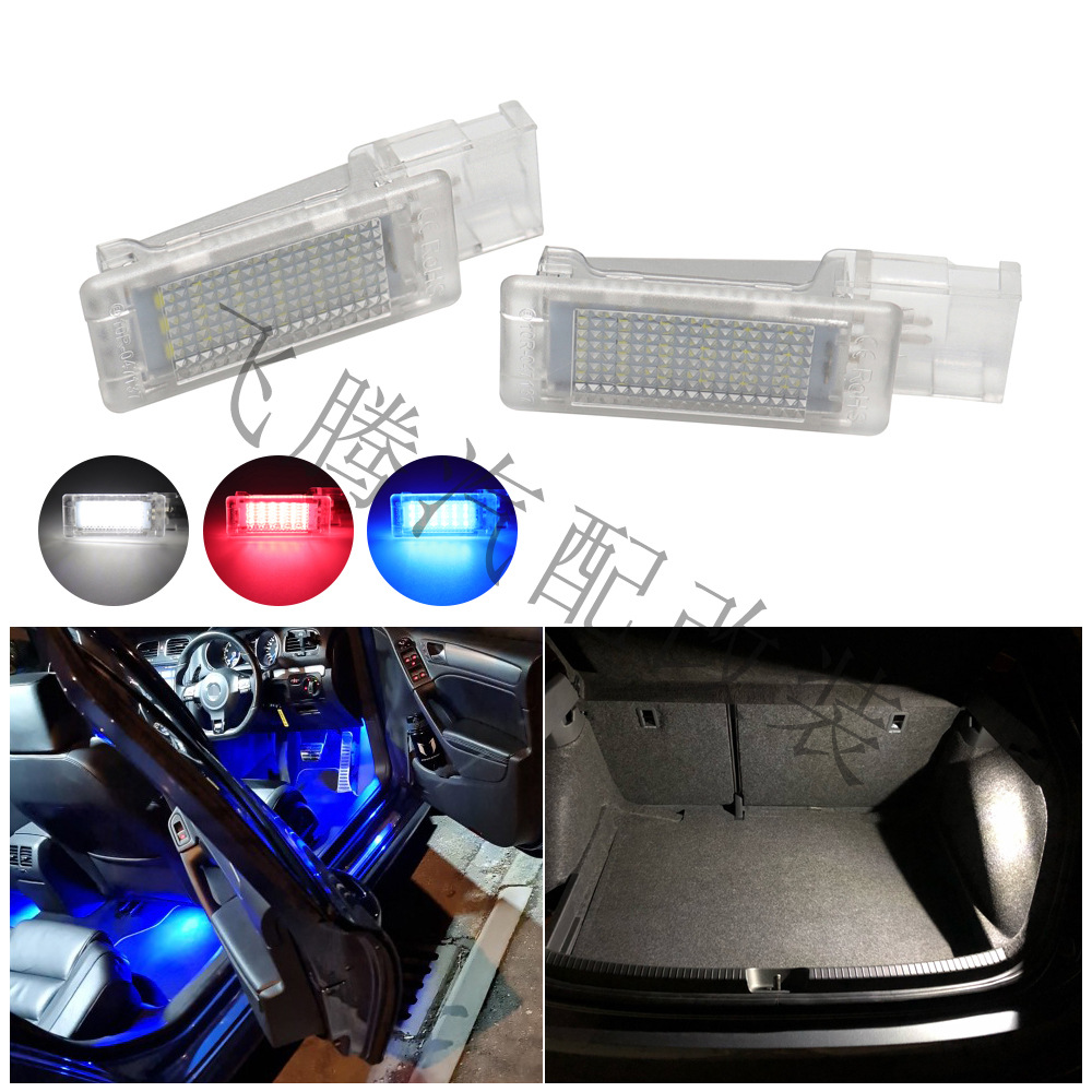 Adecuado para Volkswagen Golf Jetta Passat B6 B7 B8 puerta/luz de Bienvenida/reposapiés/luz del tronco