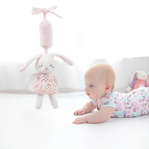 Wholesale Manufacturer Baby Bed Rattles, Infant Hanging Decor, European and American INS Baby Toys, Soothing Wind Chimes, Polyester Shake Rattles