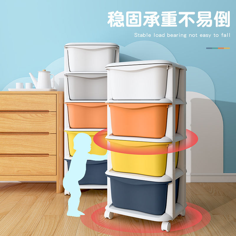 Multi-layer Drawer Storage Cabinet for Children, Snacks, Toys, Storage Cabinet for Bedroom and Living Room, Organizing Storage Box, Wholesale
