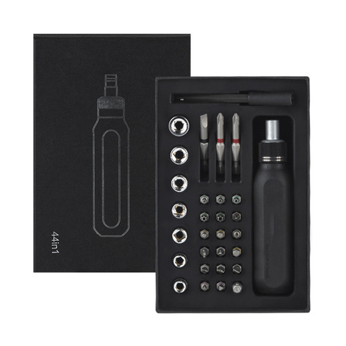 Amazon cross-border best-selling new product disassembly tool cross-shaped socket household bit ratchet screwdriver set