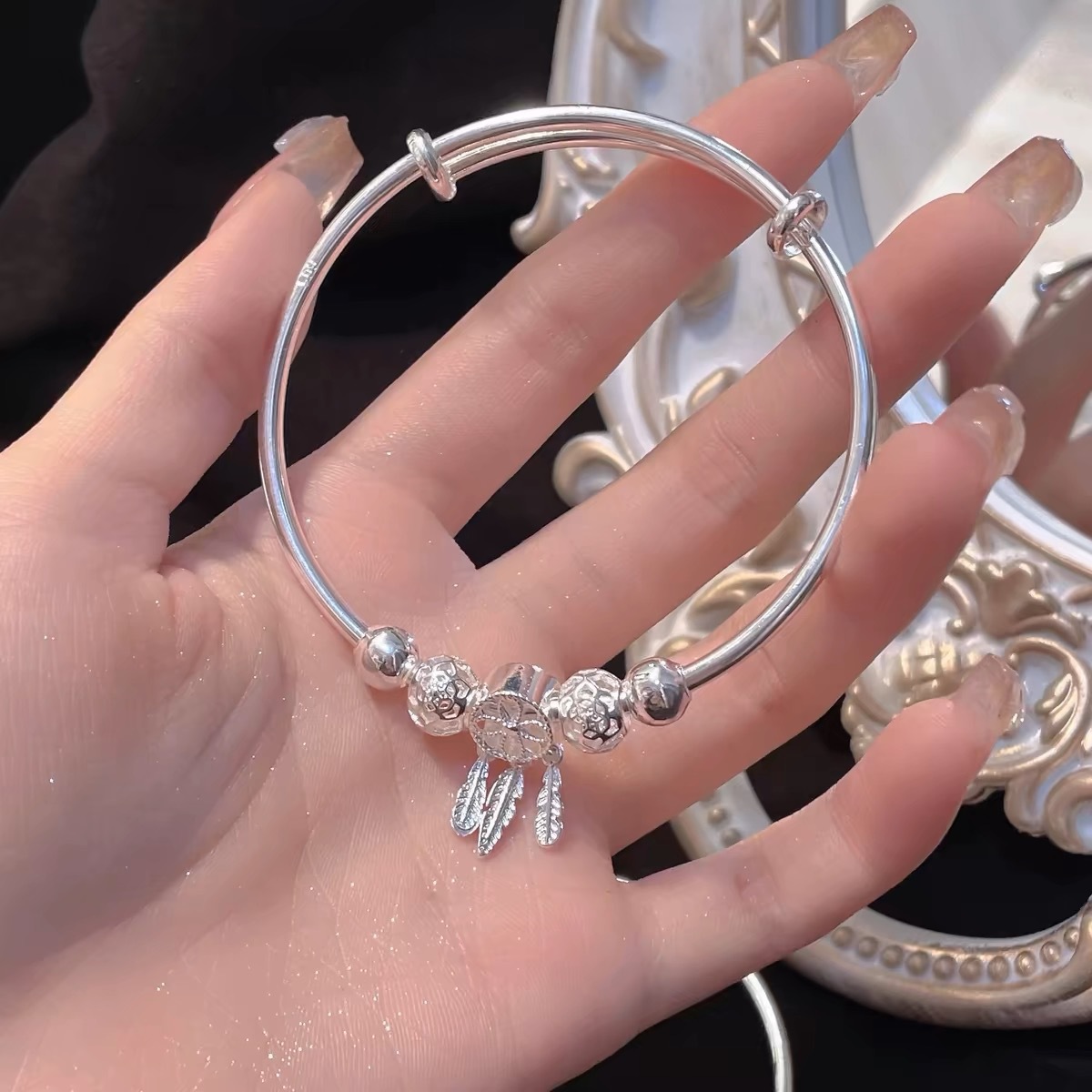 Sansheng III pulsera femenina ins simple red de pesca pulsera mujer joven joyería para novia venta directa de fábrica