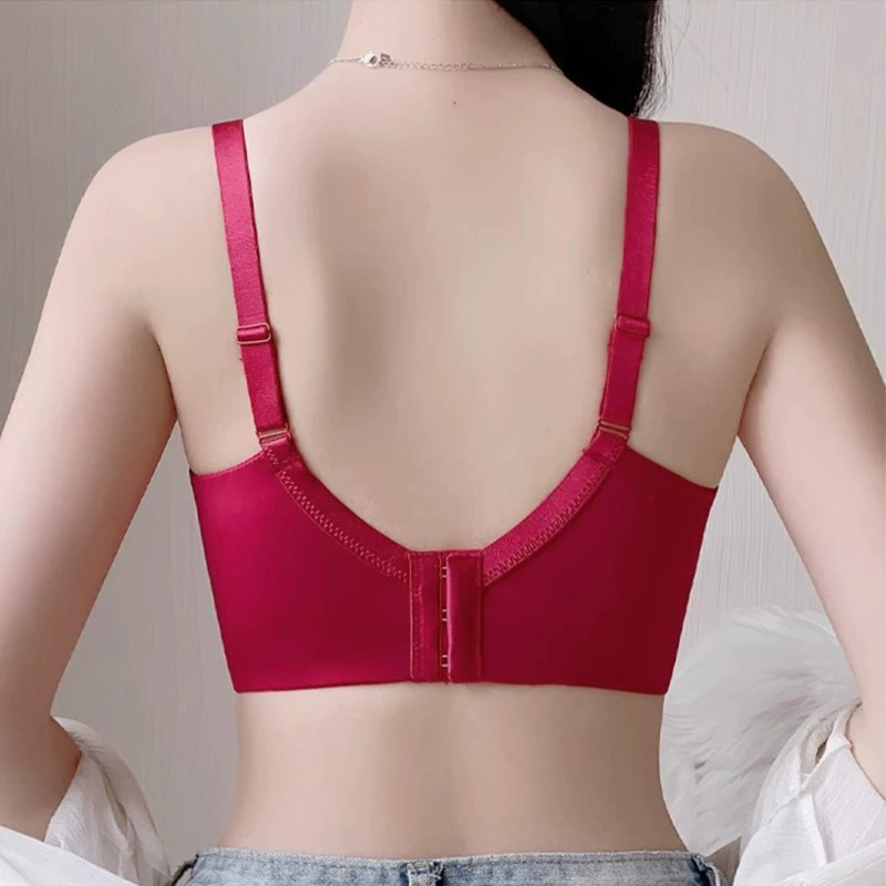 Опорное стальное кольцо бюста, тонкий sexy push up бюстгальтер, французский стиль, красивая спина