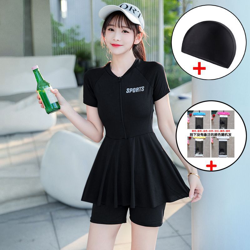 Trajes de baño para mujeres 2025 nuevos trajes de baño para mujeres conservadores gran tamaño gordo mm pequeña gordo chica de baño spa fábrica de trajes de baño divididos