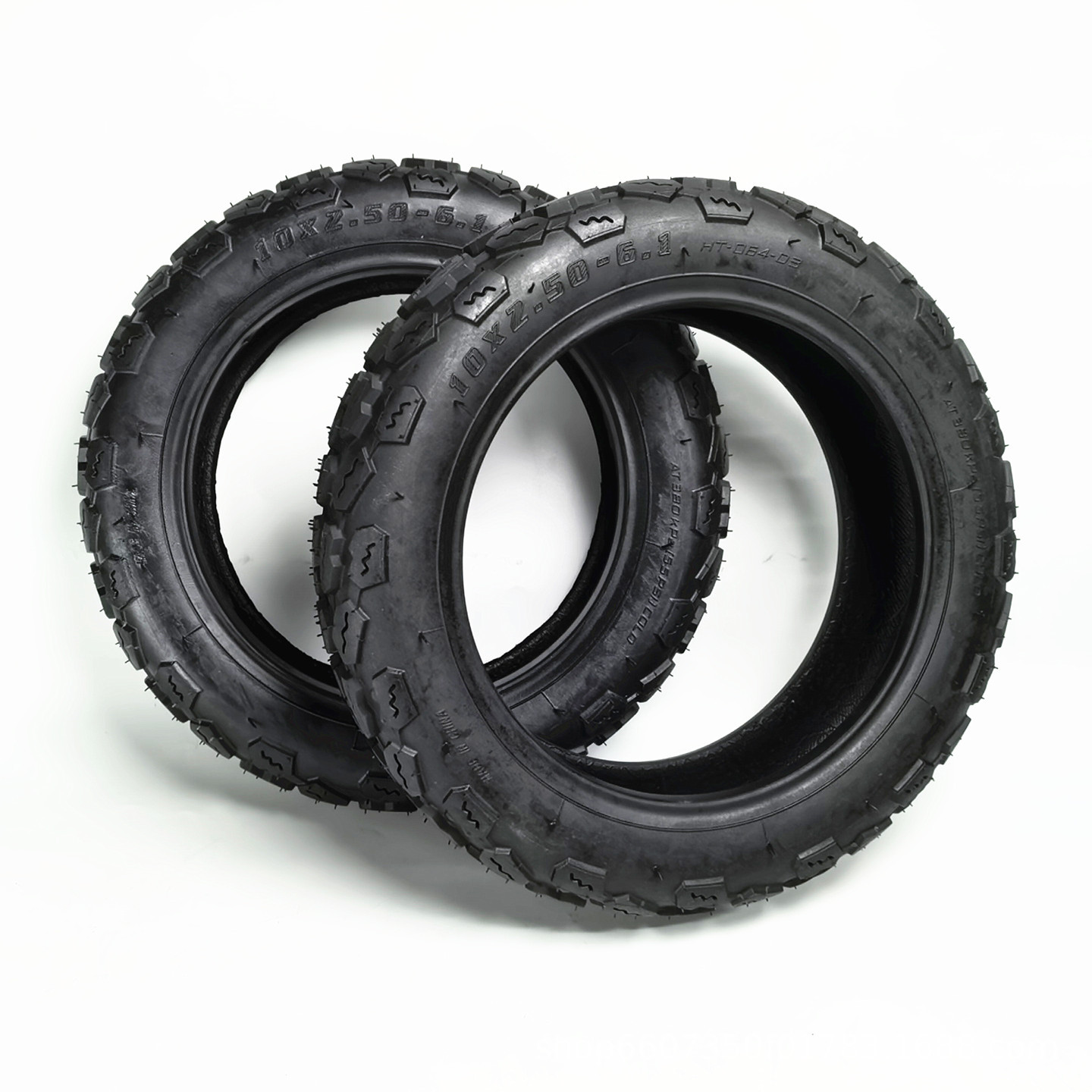 10*2.50-6. Off-road outer tire, wear-resistant and thickened, inflatable tire for electric scooters 10x2.50-6.1 outer tire