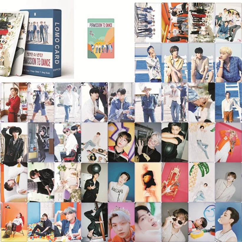 WZ общая цепь пятно 55 BTS STRAY KIDS INK TWICE открытка маленькая карточка LOMO карта