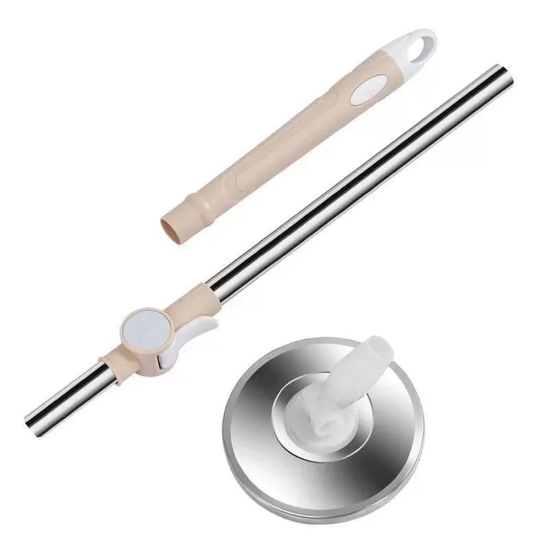 Универсальный утолщенный вращающийся штанг для швабры для домашнего использования, одинарный штанг для ленивой швабры без помощи рук, универсальные аксессуары для утолщенного штанга для швабры.