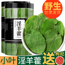 包邮 甘肃淫羊藿叶男性泡水可搭肉苁蓉非野生锁阳泡茶酒非中