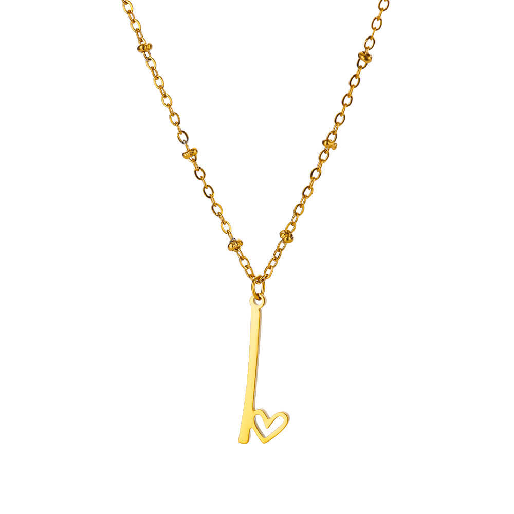 8g Weight 0.03µm-0.05µm Gold Plating Thickness PVD Coated Gold Plating Process Real Gold Plated Plating Material 304 Stainless Steel Pendant Material Pendant Necklace Classification 304 Stainless Steel Chain Material cable chain Chain Type 1 Piece Quantity Holiday, Daily Occasion 304 Stainless Steel Material Letter, Heart Shape Pattern Unisex Gender IG Style, Sweet Style Waterproof Non Tarnish, Plating, Hollow Out Craft PVD Coated Real Gold Plated Letter Heart Shape 304 Stainless Steel IG Style Sweet Waterproof Non Tarnish 304 Stainless Steel Pendant Necklace 18