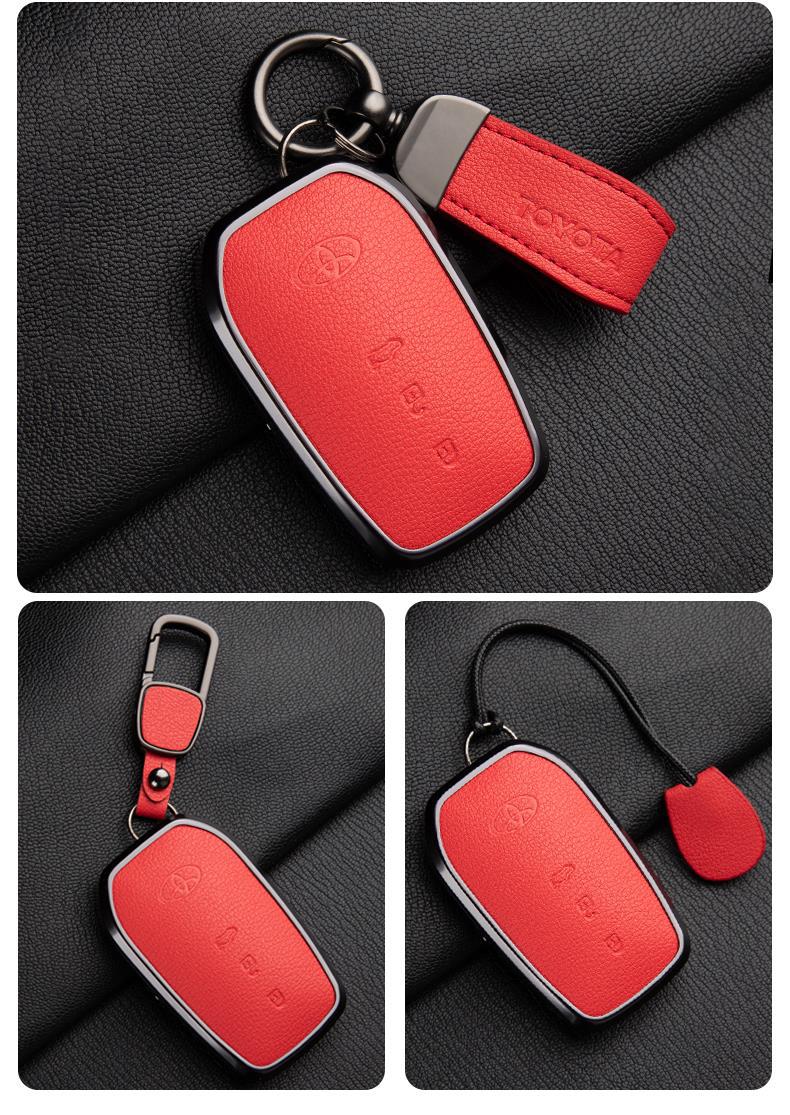 Suitable for 24 Toyota Avalon Key Covers, High-End 19-23 Avalon Genuine Goatskin Car Shell Buckles