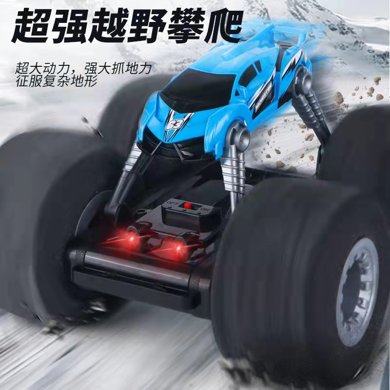英文跨境网红大脚怪遥控车儿童玩具特技越野海绵巨轮耐摔汽车充电