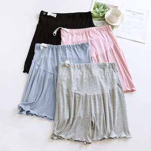 Pregnant Women's Pajama Pants Shorts Modal Summer Thin Pregnancy Pants Prenatal Loose plus size Home Pants for Outer Wear