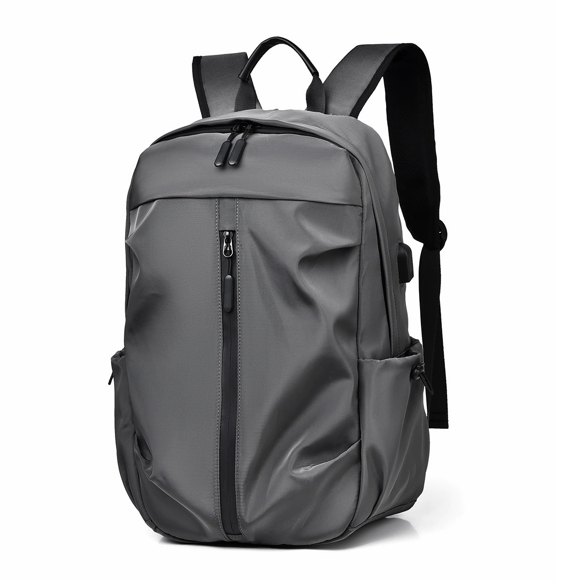Capacious backpack for elementary school students, laptop, travel bag charging, business version