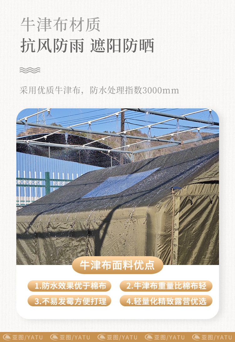 Outdoor Camping Inflatable Tent Wild Star Camp Rainproof Automatic Quick Opening Tourist Roof Tent Sky Curtain