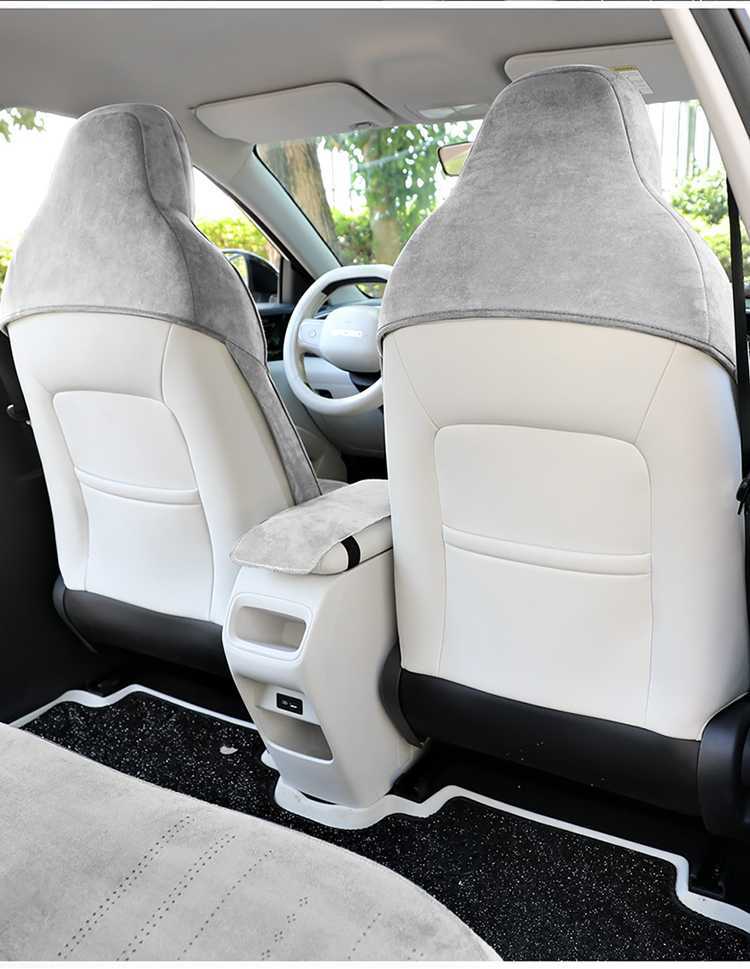 Suitable for Geely Star Wish Special Car Seat Cushions for All Seasons, Semi-Enclosed Suede Saddle Cushions, Interior Seat Covers