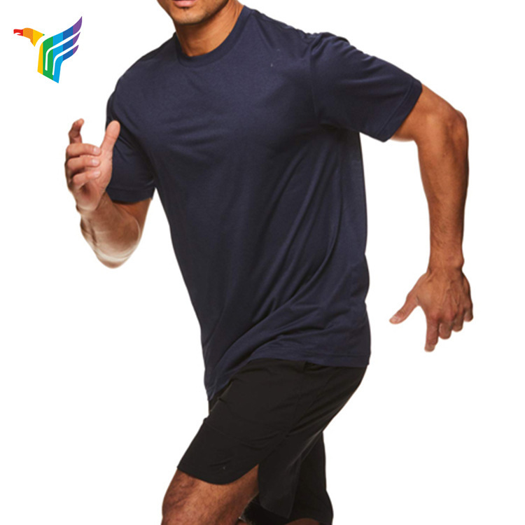 Foreign Trade Export Custom Pure Color Custom Men's Sports T-Shirt