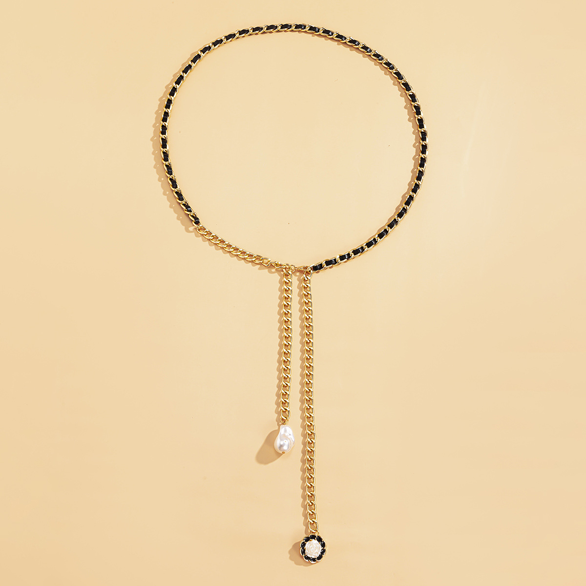 Fashion Imitation Pearl Long Pendant Necklace display picture 8